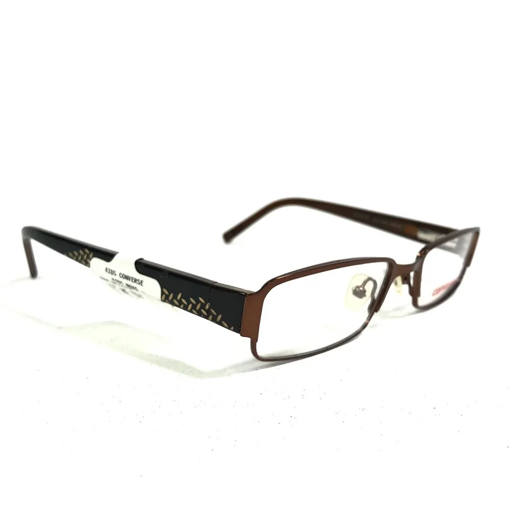 Converse Kids Eyeglasses Frames LET ME TRY BROWN Rectangular Full Rim 50-17-135